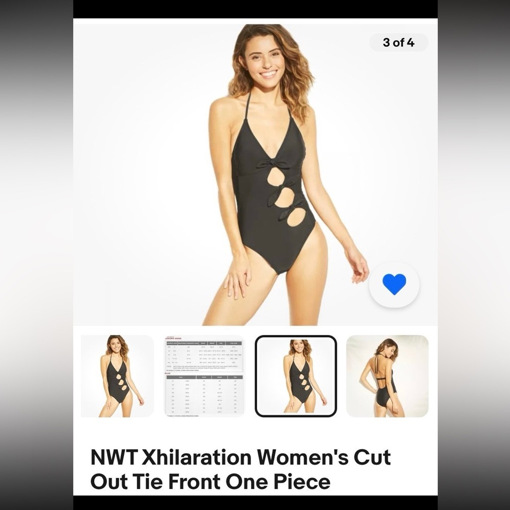 Xhiliration One Piece bikini